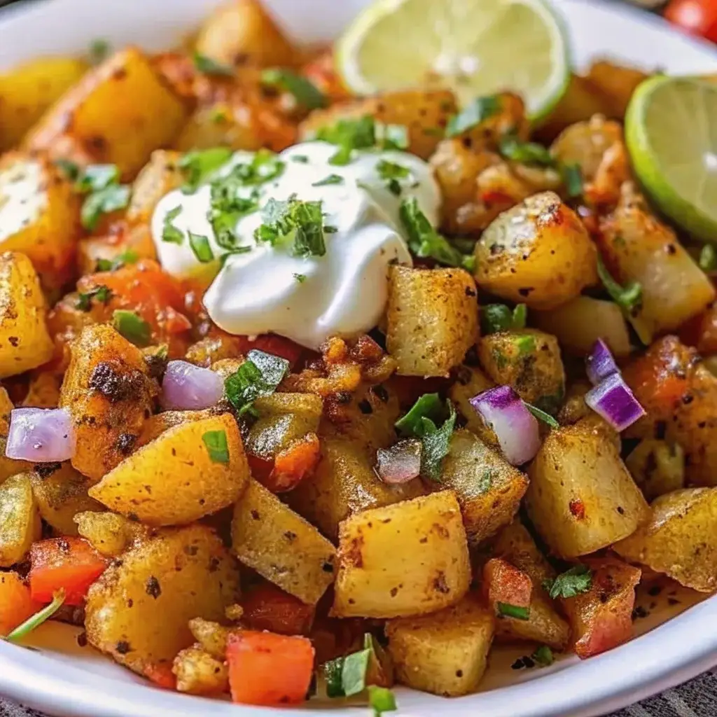 Mexican Potatoes: The Best Spicy and Crispy Recipes to Try Today 2 Served Mexican potatoes with toppings