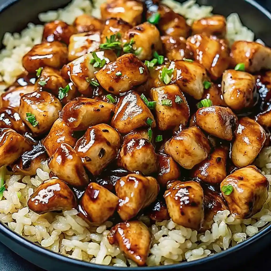 All Recipes 2 one-pan bold honey BBQ chicken rice in skillet