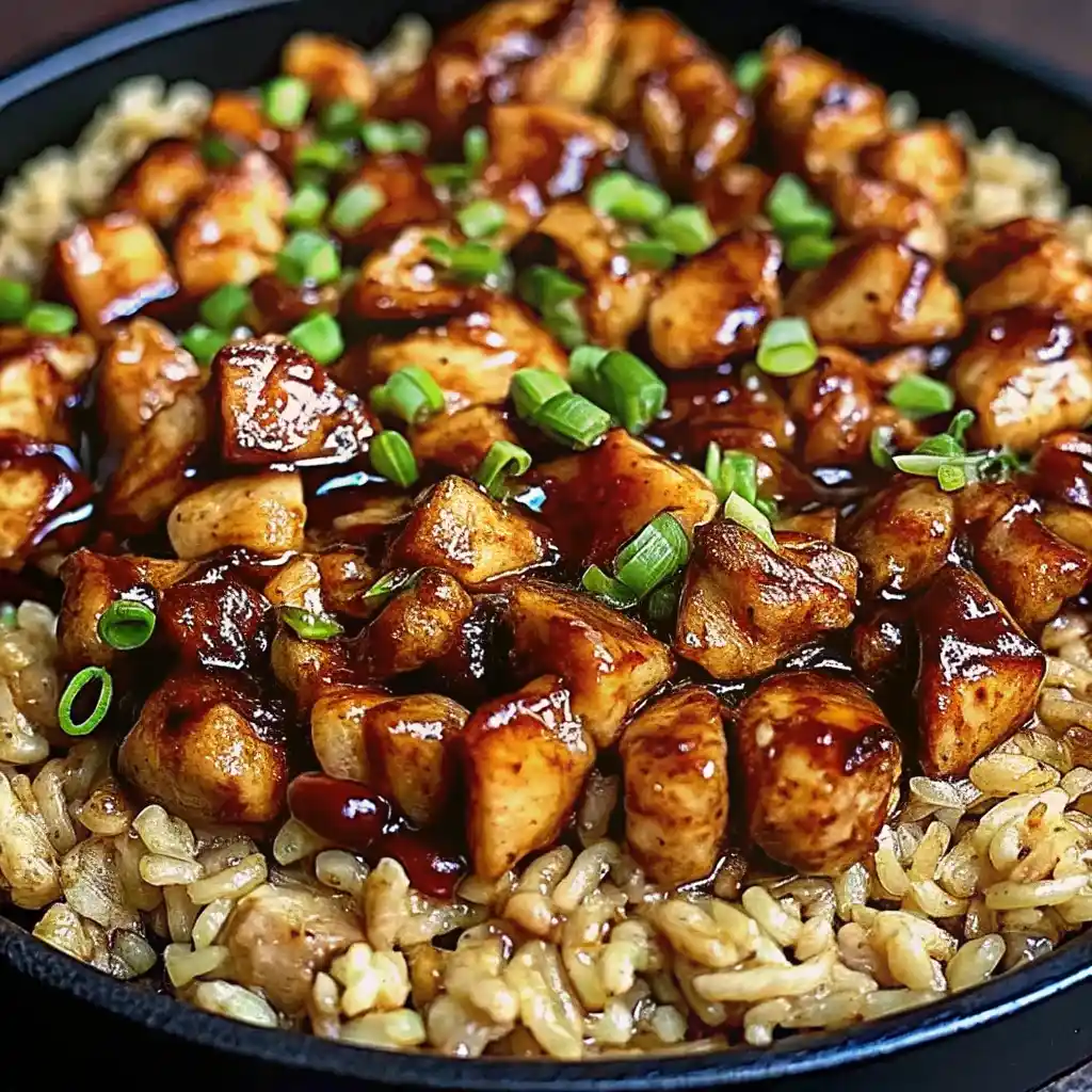 One-Pan Bold Honey BBQ Chicken Rice: The Ultimate Flavor-Packed Meal Guide 2 served bowl of one-pan honey BBQ chicken rice