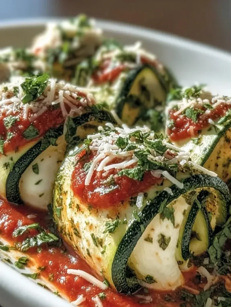Creamy Zucchini Ricotta Roll-Ups with Lemon Pesto