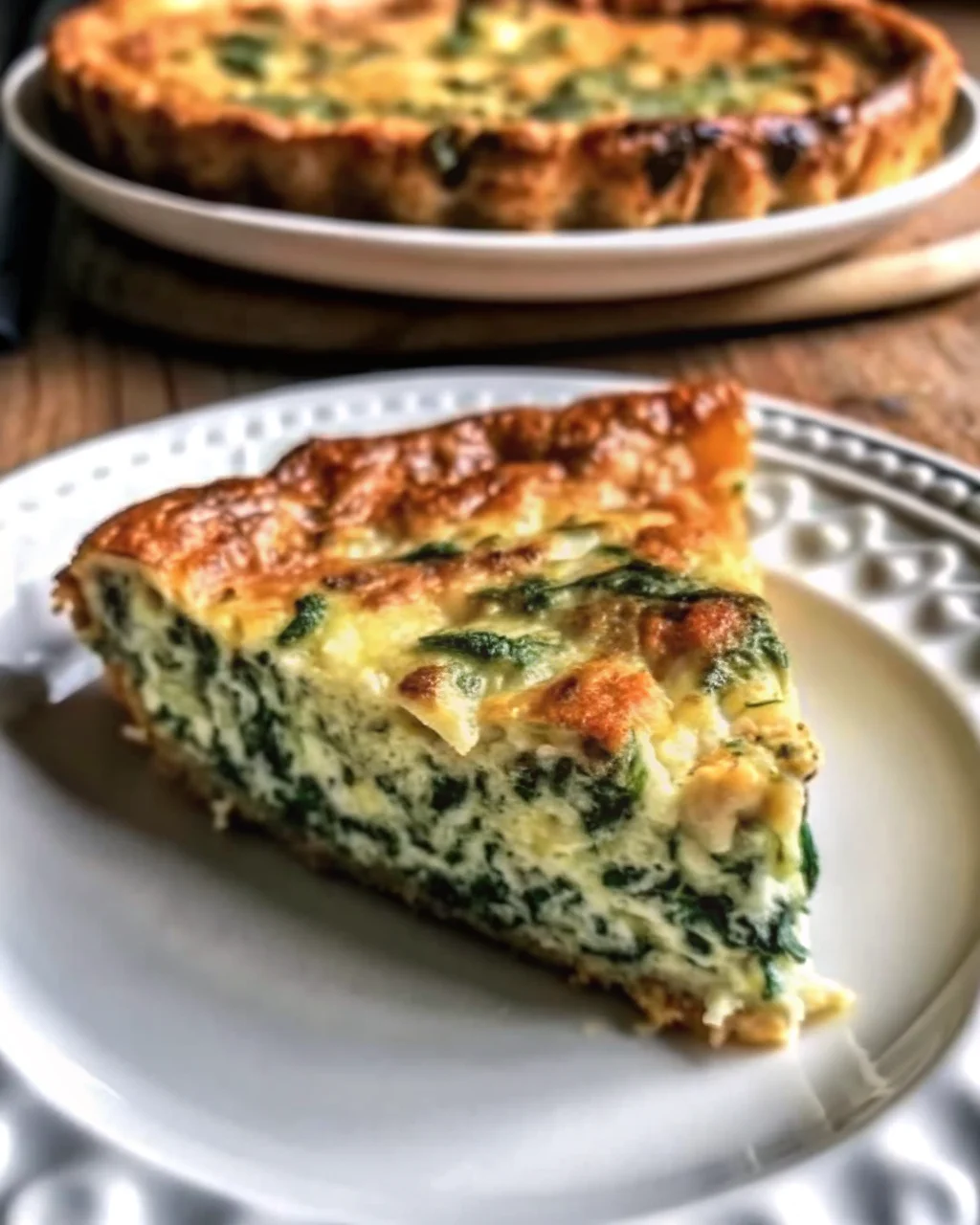 Spinach & Cottage Cheese Crustless Quiche Light, Fluffy & Protein-Packed 2 maker cottage cheese spinach crustless quiche