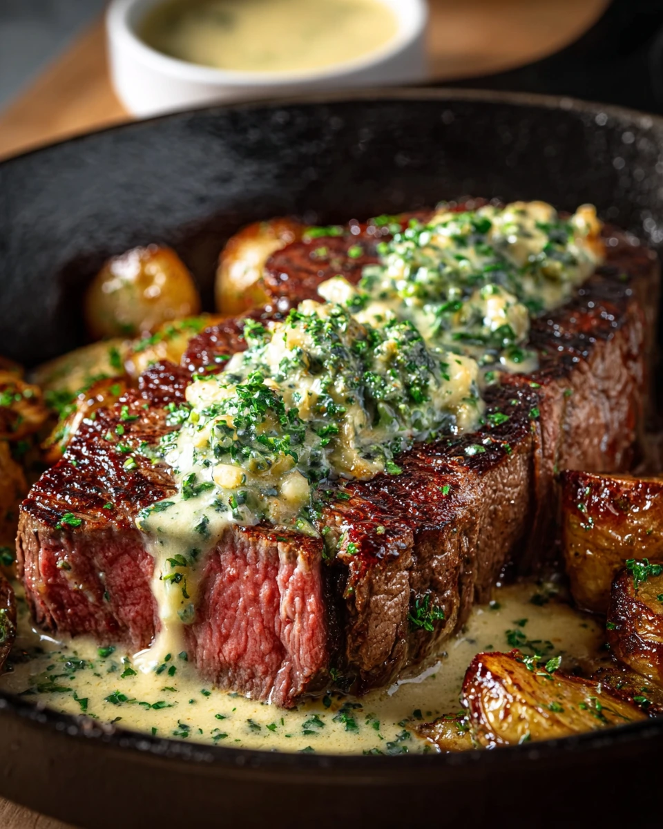 Creamy Garlic Parmesan Ribeye Steak Creamy Garlic Parmesan Ribeye Steak
