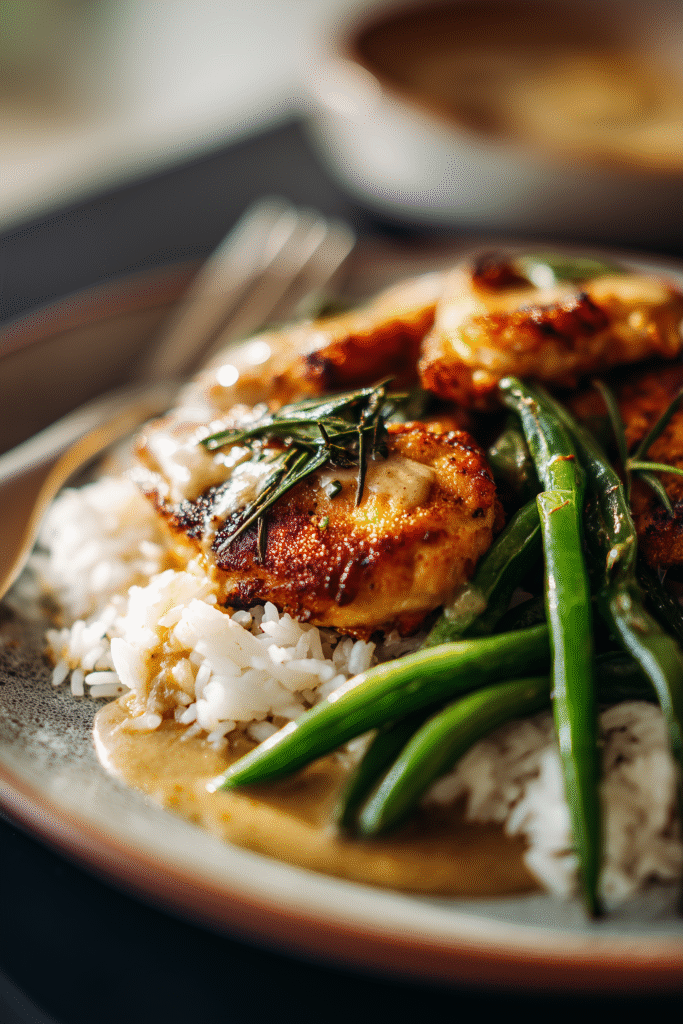 Skillet Chicken and Green Beans 2