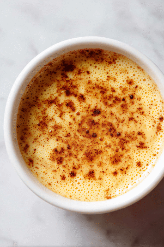 Alton Brown’s French Toast (The Coziest, Crispiest Recipe) 2 Vanilla cinnamon custard mix for Alton Brown’s French Toast in a white bowl.