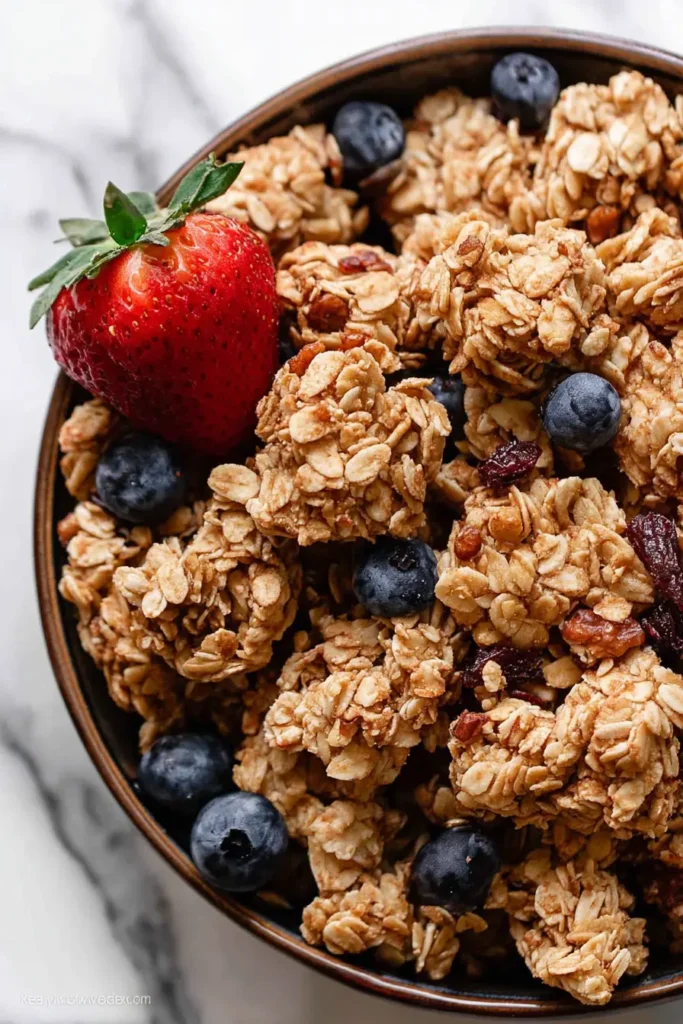 homemade granola clusters