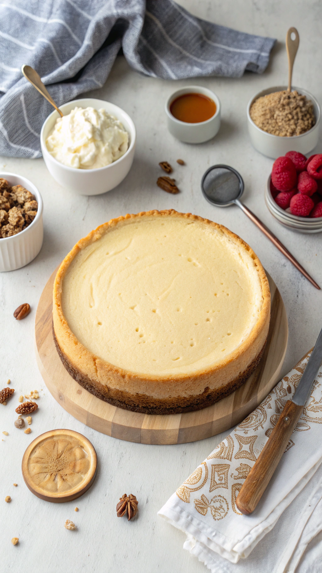 Best Vanilla Bean Brown Butter Cheesecake 3 Vanilla Bean Brown Butter Cheesecake cooking process step