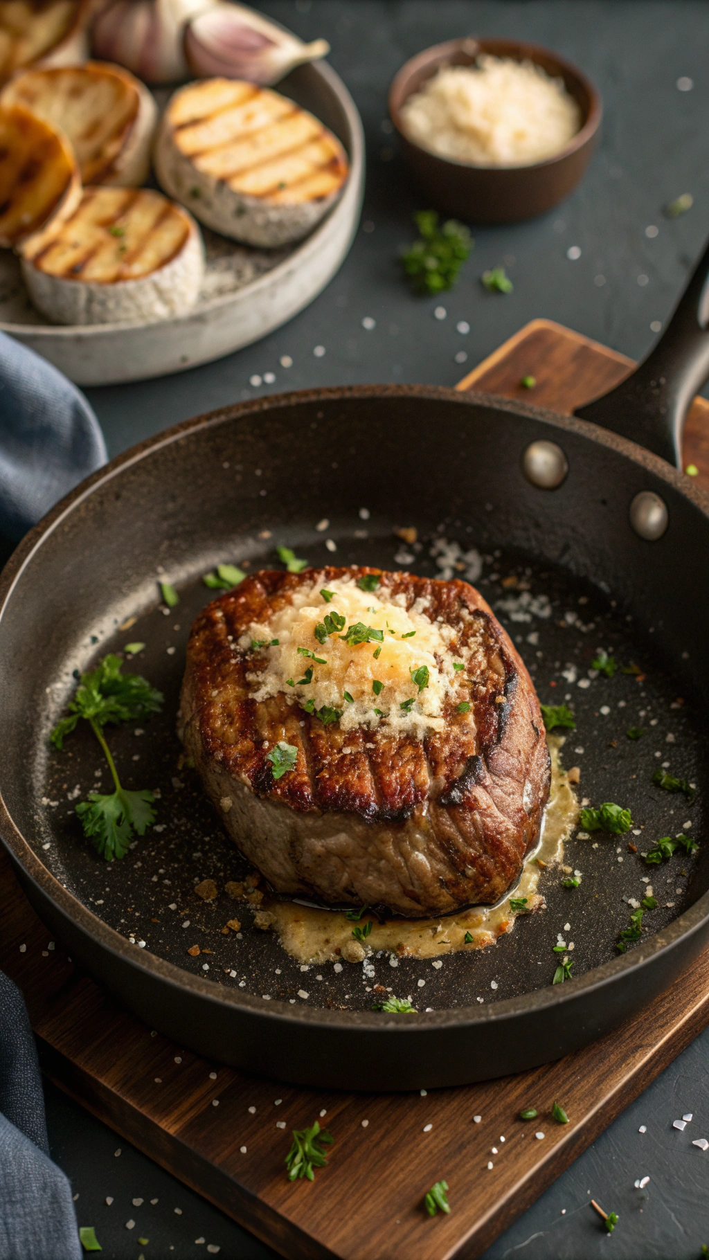 Best Garlic Parmesan Steak Shells 3 Garlic Parmesan Steak Shells cooking process step