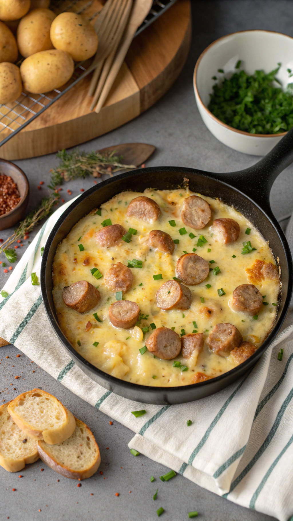 Best Creamy Cheesy Sausage Potato 3 Creamy Cheesy Sausage Potato cooking process step