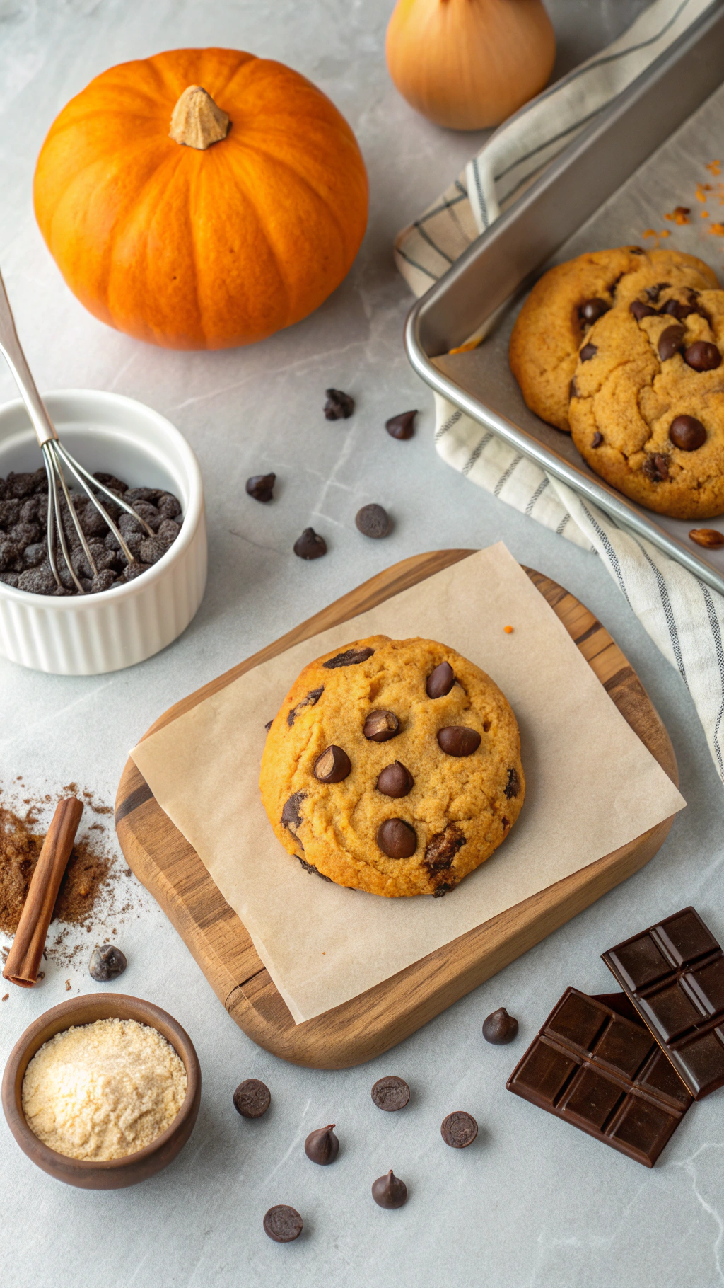 Best Pumpkin Chocolate Chip Cookies 3 Pumpkin Chocolate Chip Cookies cooking process step
