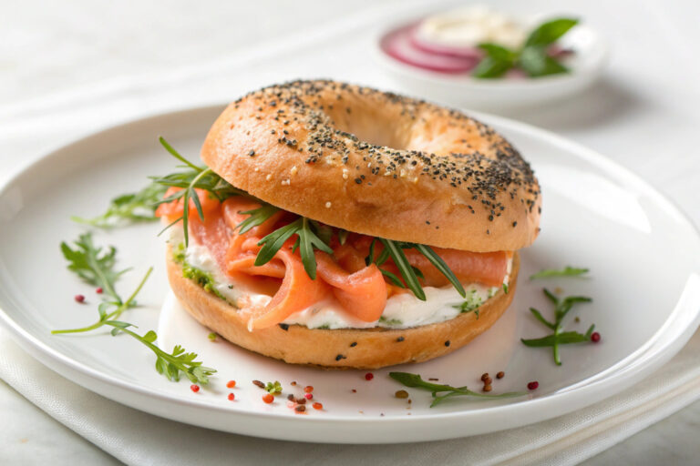 Bagels Recipe featured dish plated