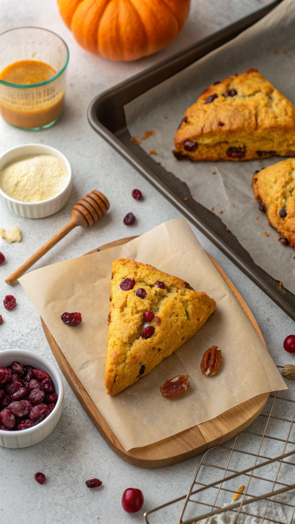 Best Pumpkin Cranberry Scones 3 Pumpkin Cranberry Scones cooking process step