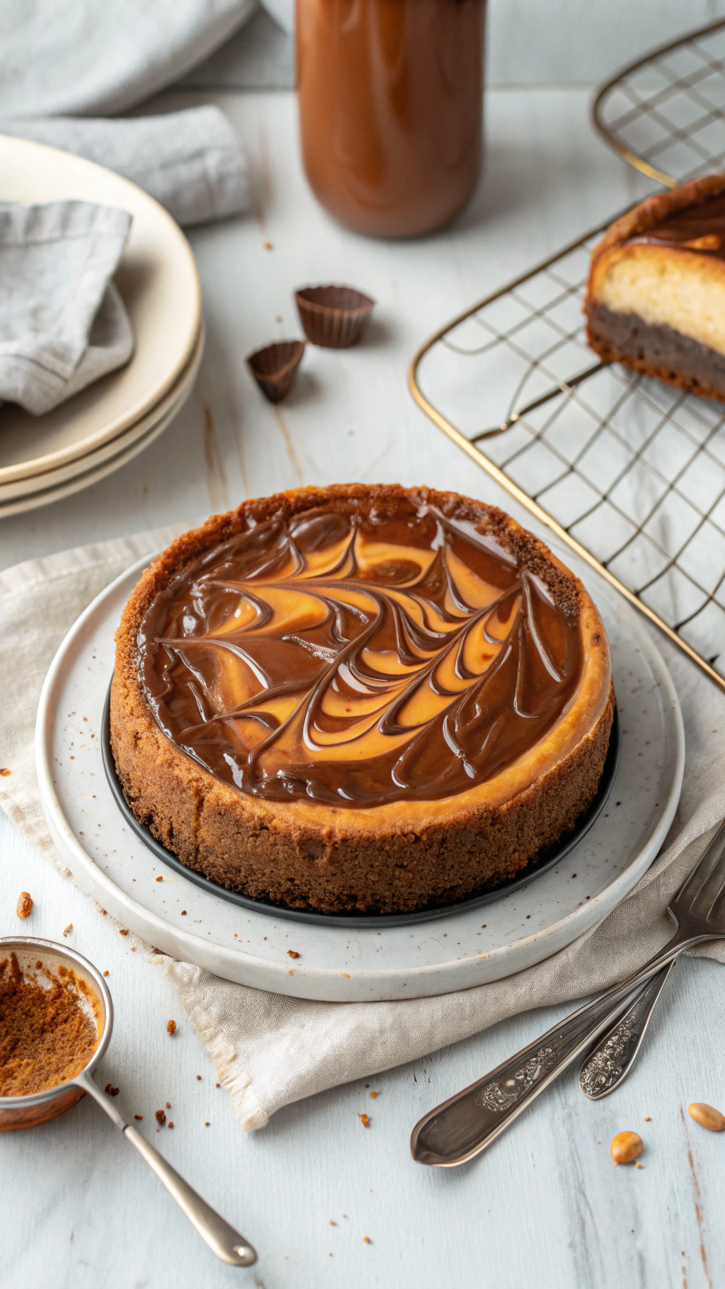 Best Caramel Brownie Cheesecake 3 Caramel Brownie Cheesecake cooking process step