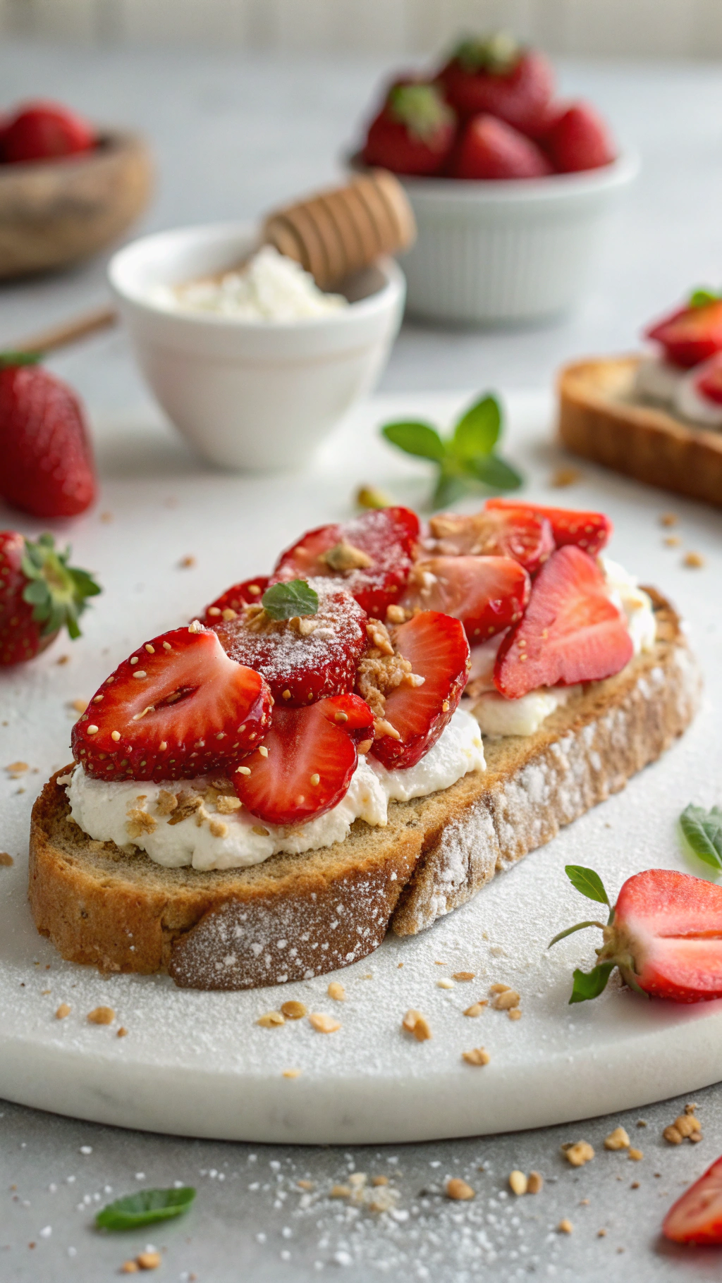 Best Roasted Strawberry Whipped Ricotta Toast 2 Roasted Strawberry Whipped Ricotta Toast ingredients preparation