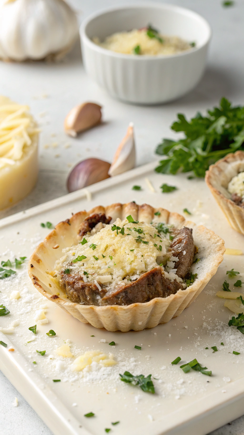 Best Garlic Parmesan Steak Shells 2 Garlic Parmesan Steak Shells ingredients preparation