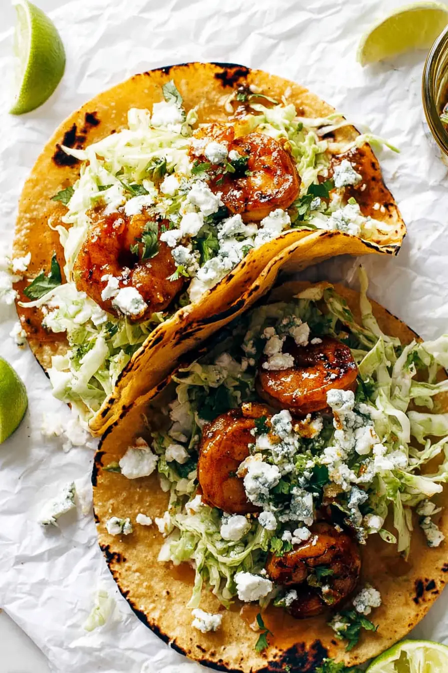 two grilled shrimp tacos two grilled shrimp tacos