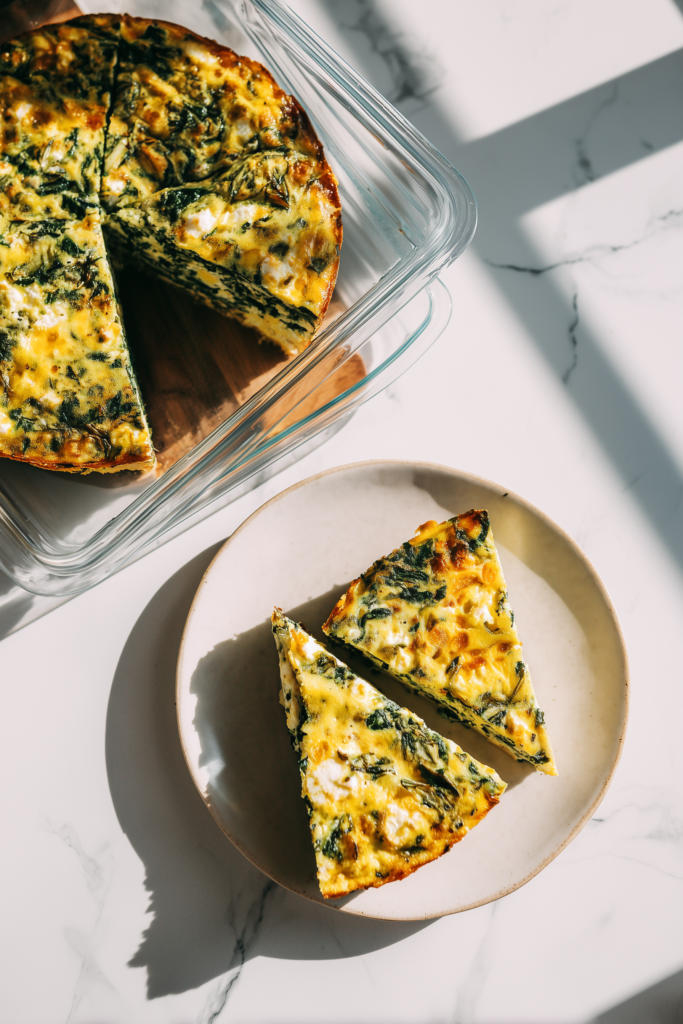 Cottage Cheese Spinach Crustless Quiche 4 cottage cheese spinach quiche reheat storage
