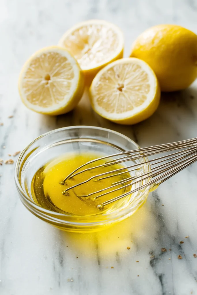 lemon vinaigrette prep