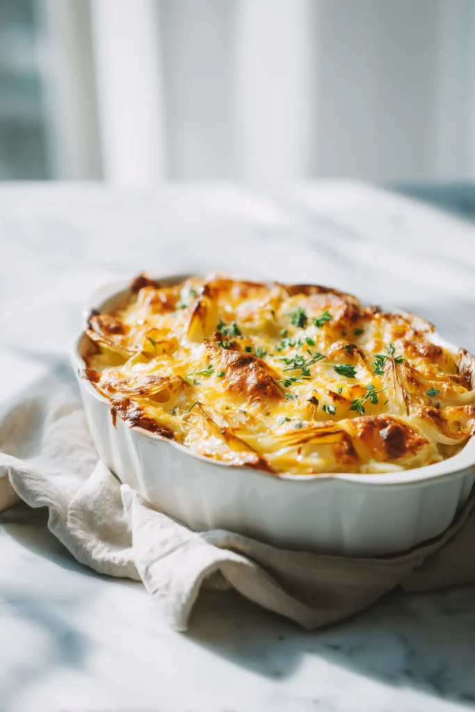 Tennessee Onions – A Southern Comfort Classic 1 Golden-baked Tennessee Onions – A Southern Comfort Classic in a casserole dish with melted cheese and tender onions.