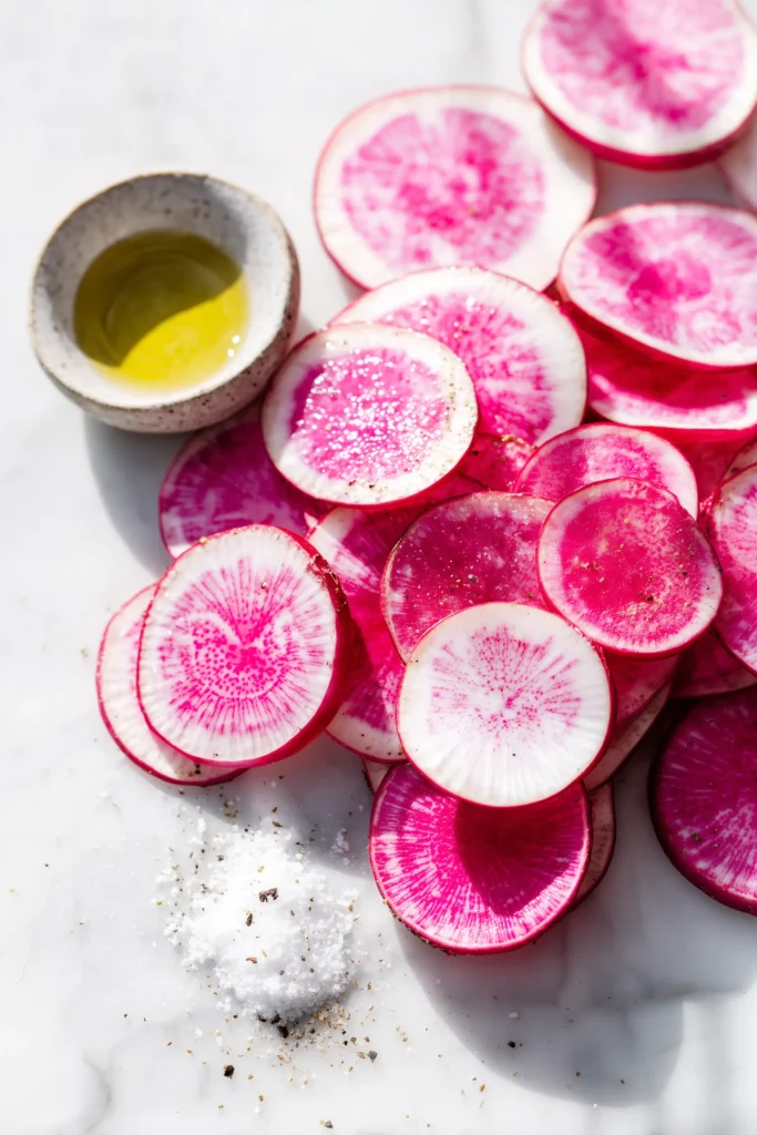 oven baked radish chips ingredients